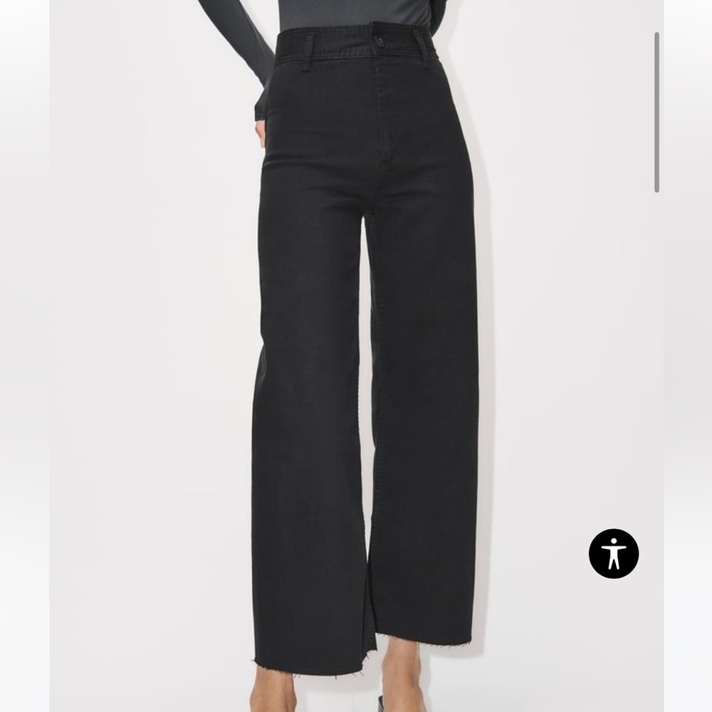 Zara Marine Straight high Waisted Jeans.
